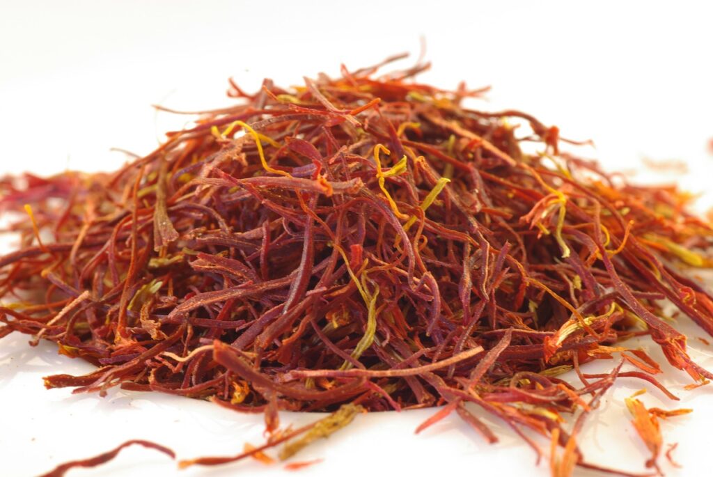 saffron, threads, orange